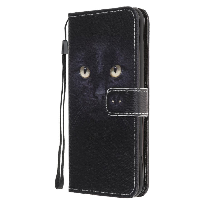 Capa para Moto G32 com alça de olho de gato preta