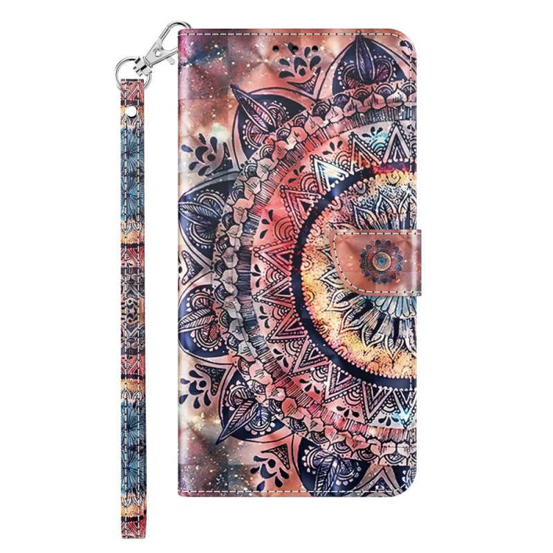 Capa com fita Mandala colorida para Moto G32