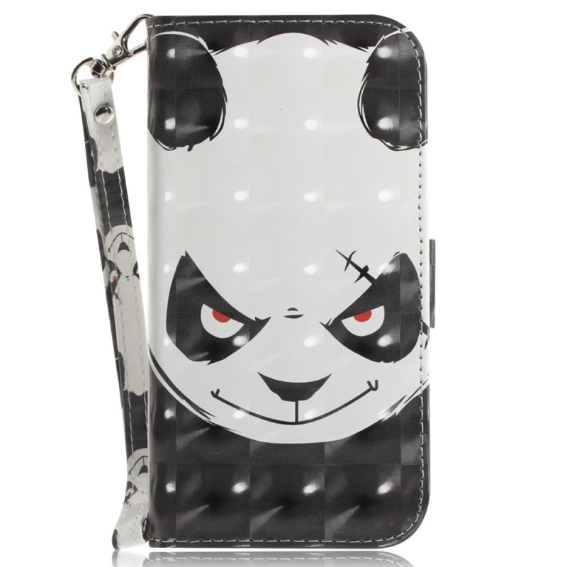 Capa com fita adesiva para Moto G32 Angry Panda