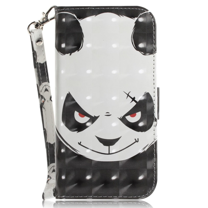 Capa com fita adesiva para Moto G42 Angry Panda
