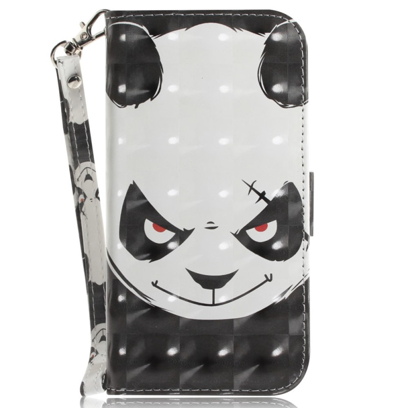 Capa com fita adesiva Angry Panda para Moto G22 / E32s
