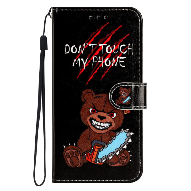 Capa de urso com cordão para Moto G22