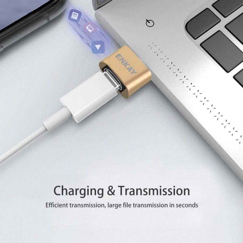 Adaptador mini USB macho para fêmea USB-C