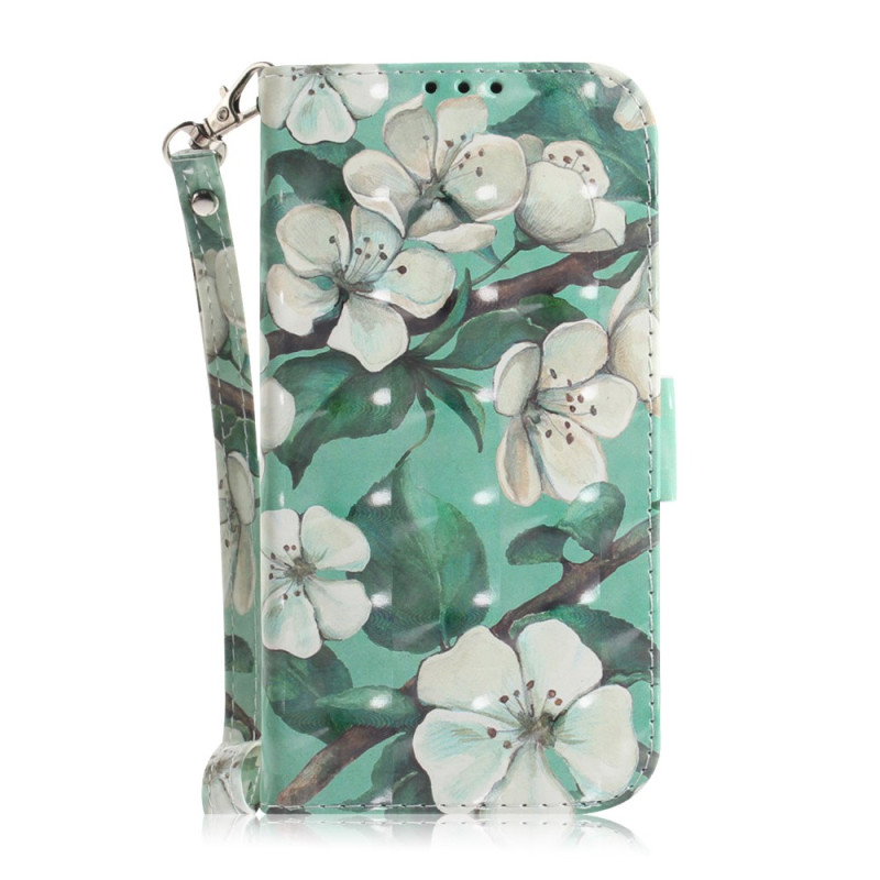 Xiaomi Redmi 12 Capa com fita floral branca