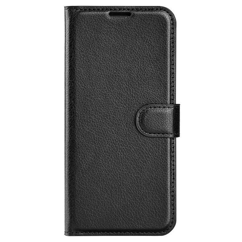 Capa para iPhone 15 Pro Max em pele sintética Litchi Classic