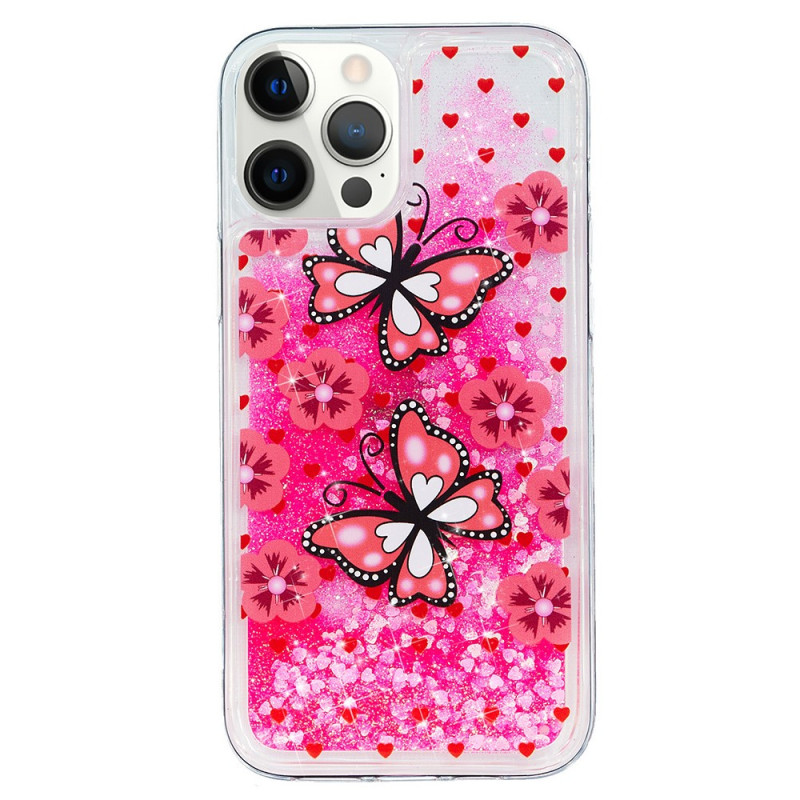 Capa iPhone 15 Pro Glitter Butterflies