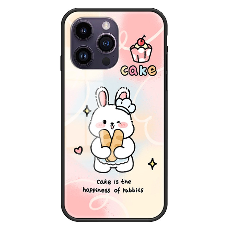 Capa rígida para iPhone 15 Pro Max Happy Rabbit