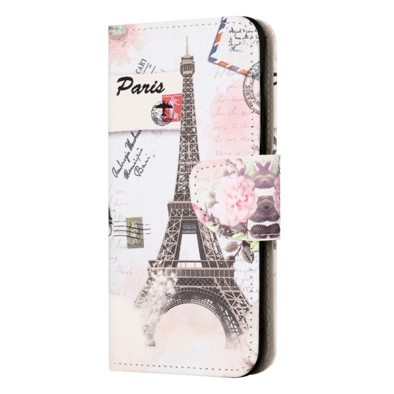 Capa iPhone 15 Tour Eiffel Vintage