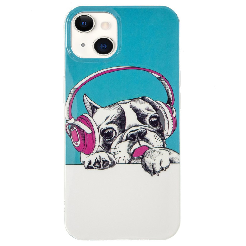 Capa iPhone 15 Plus Auriculares
 fluorescentes