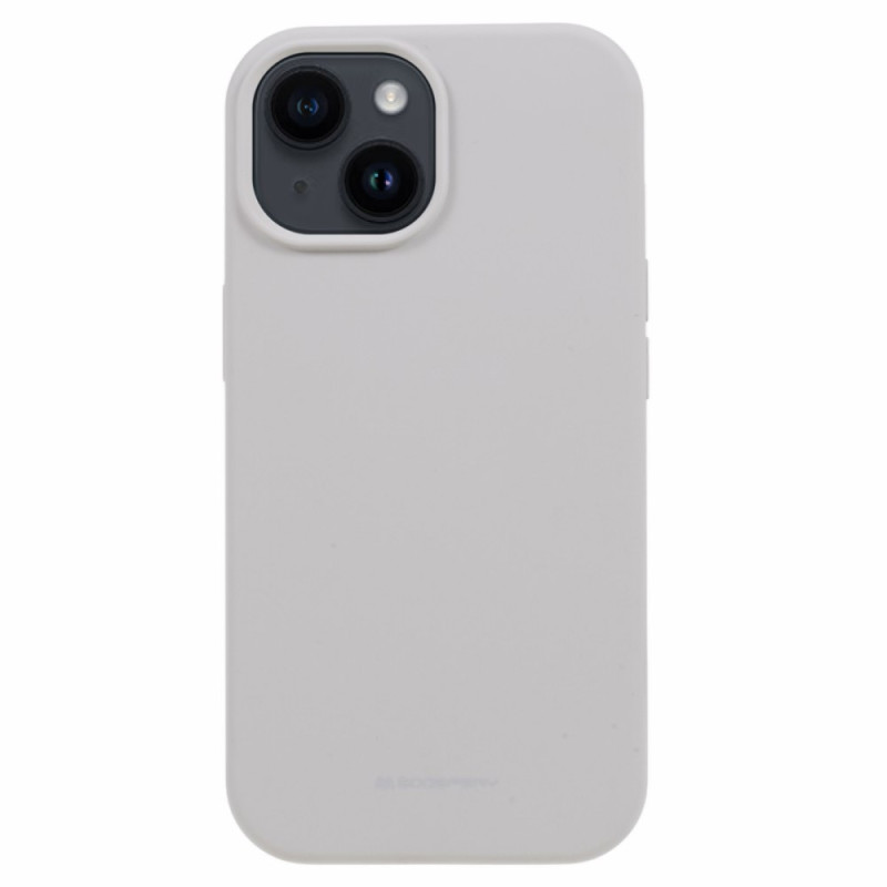 Goospery Capa de silicone líquido para iPhone 15 Plus Mercúrio