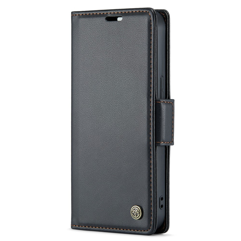 Capa de couro estilo iPhone 15 Plus CASEME