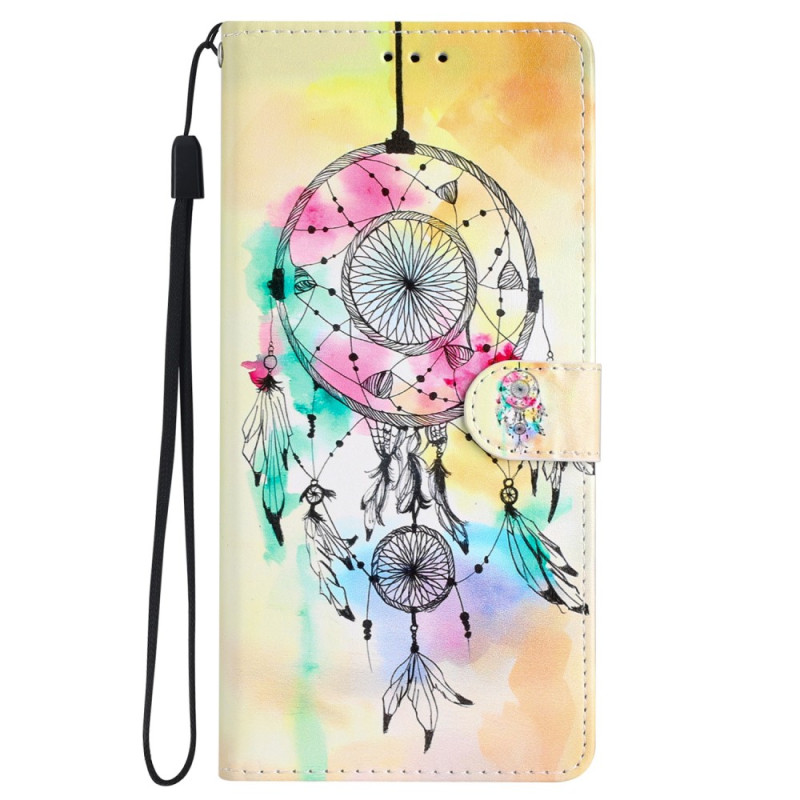 Capa para iPhone 15 Pro Max Watercolour Dreamcatcher com correia