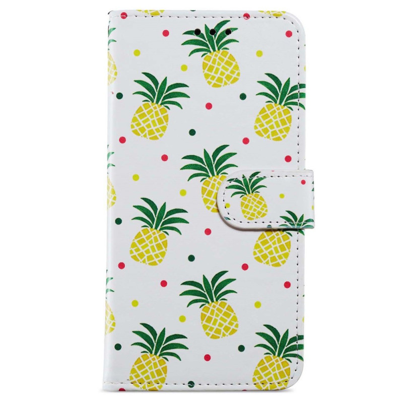 Capa para óculos com cordão para iPhone 15 Pro Max Pineapple