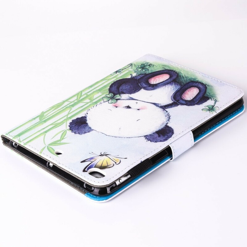 Capa para iPad 9,7 polegadas (2017) Panda Romântico