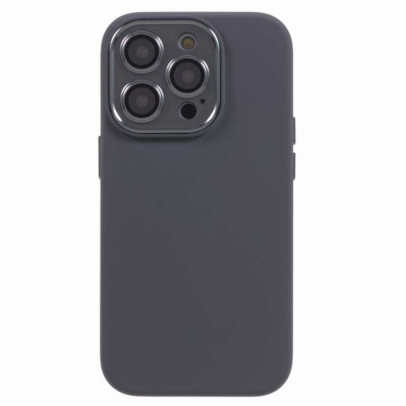 Capa para iPhone 15 Pro com armação de metal e protecção para lente
 de vidro temperado