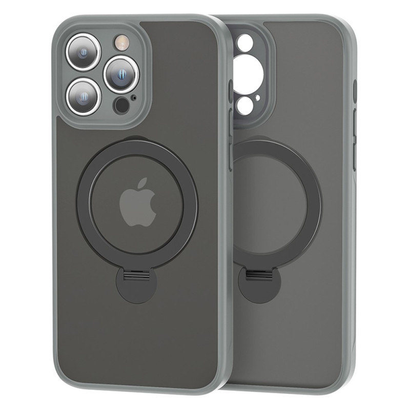 Capa translúcida MagSafe compatível com iPhone 15 Pro com suporte