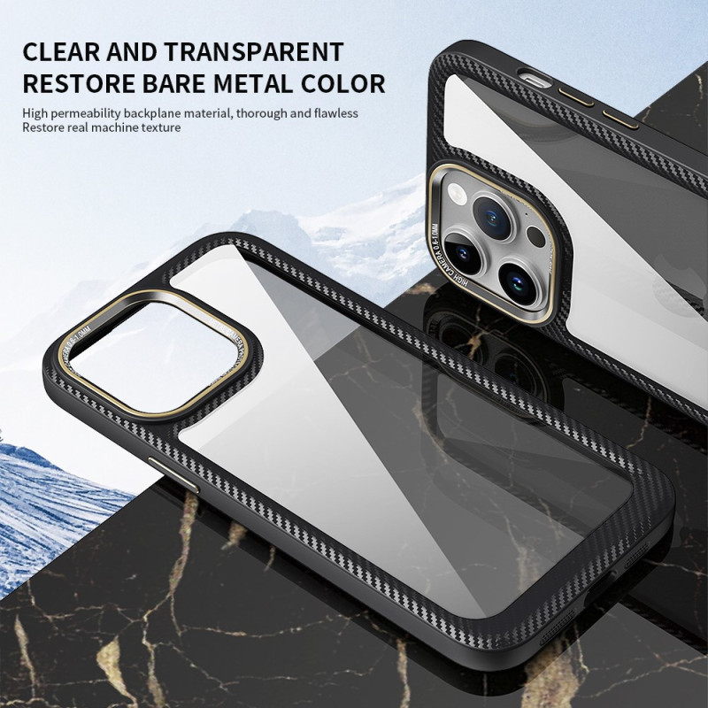 Capa iPhone 15 Pro Max Bordos coloridos transparentes - Dealy
