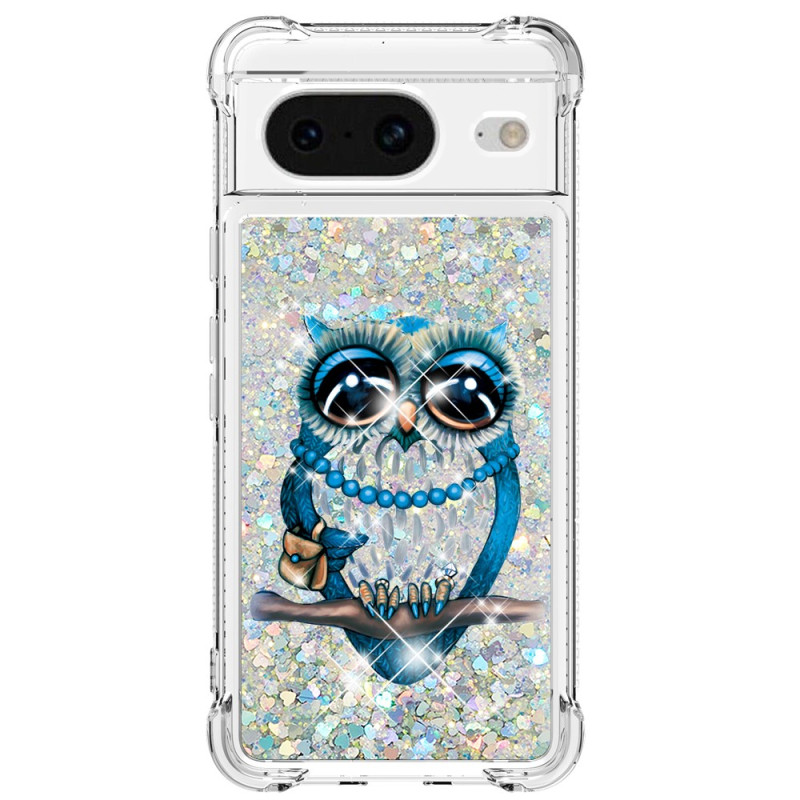 Capa Google Pixel 8 Glitter Miss Owl
