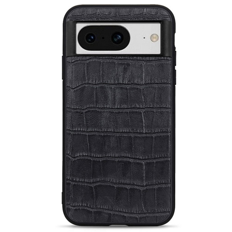 Capa de couro genuíno estilo crocodilo para Google Pixel 8