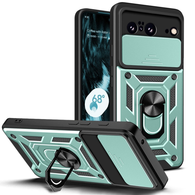 Capa para Google Pixel 8 Proteção da protecção para lente
 e anel de suporte