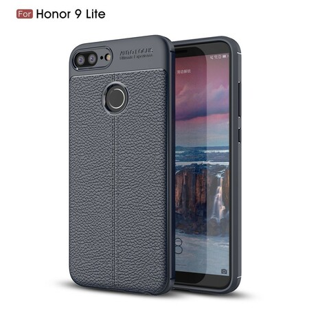 Huawei Honor 9 Lite Case Lychee Efeito Lychee Linha Dupla