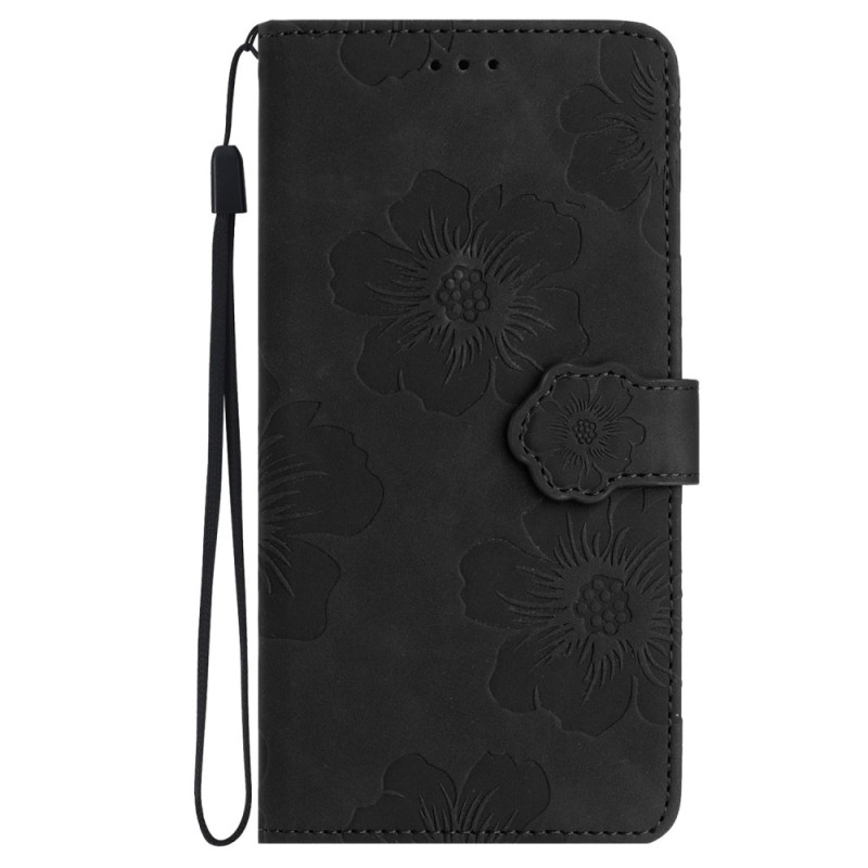 Capa de flores para Google Pixel 8 Pro com correia