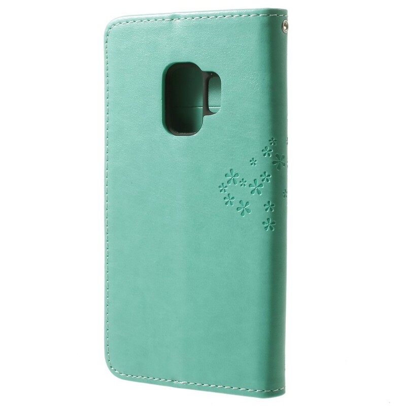 Samsung Galaxy S9 S9 Strap Case para Árvores e Corujas