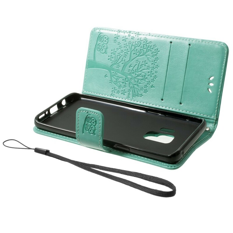 Samsung Galaxy S9 S9 Strap Case para Árvores e Corujas