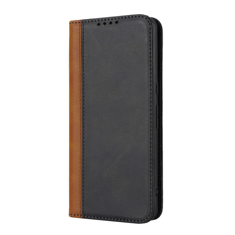 Capa Flip Google Pixel 8 Pro Efeito de couro bicolor