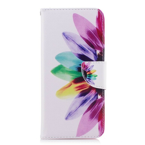 Capa Samsung Galaxy S9 Plus Flor de Aquarela
