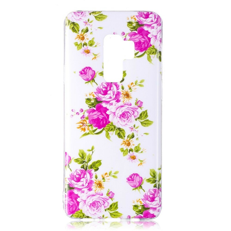 Samsung Galaxy S9 Case Liberty Flowers Fluorescentes