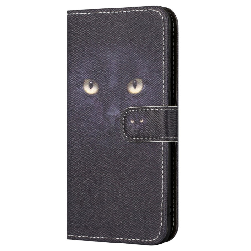Capa para Samsung Galaxy S23 FE preta com alça de gato