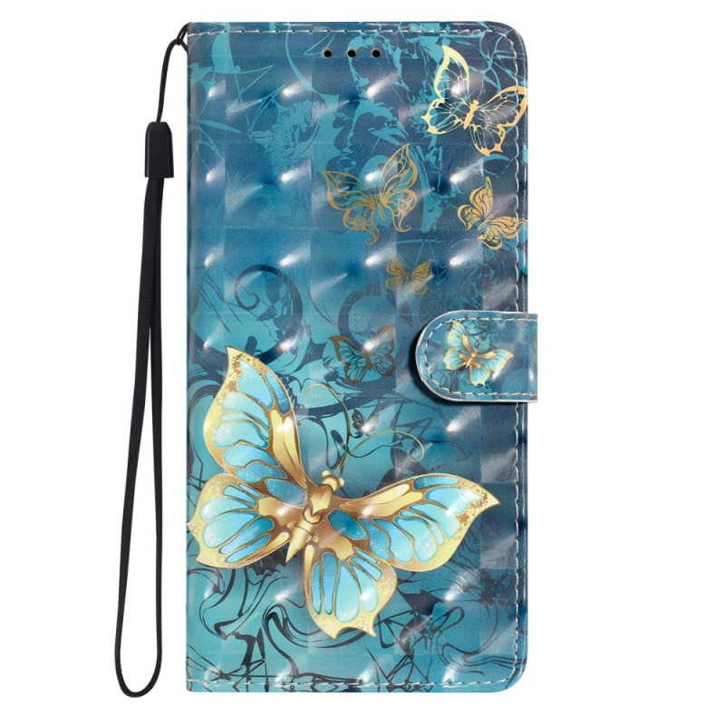 Capa Samsung Galaxy S23 FE Butterflies with Strap