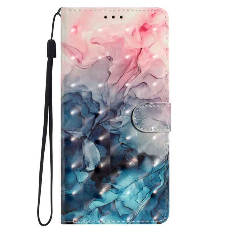 Capa para Samsung Galaxy S23 FE Watercolour Marble com correia