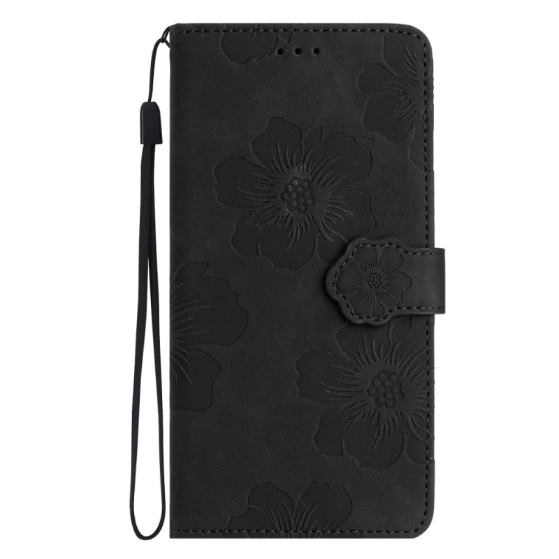 Capa de flores para Samsung Galaxy S23 FE com correia