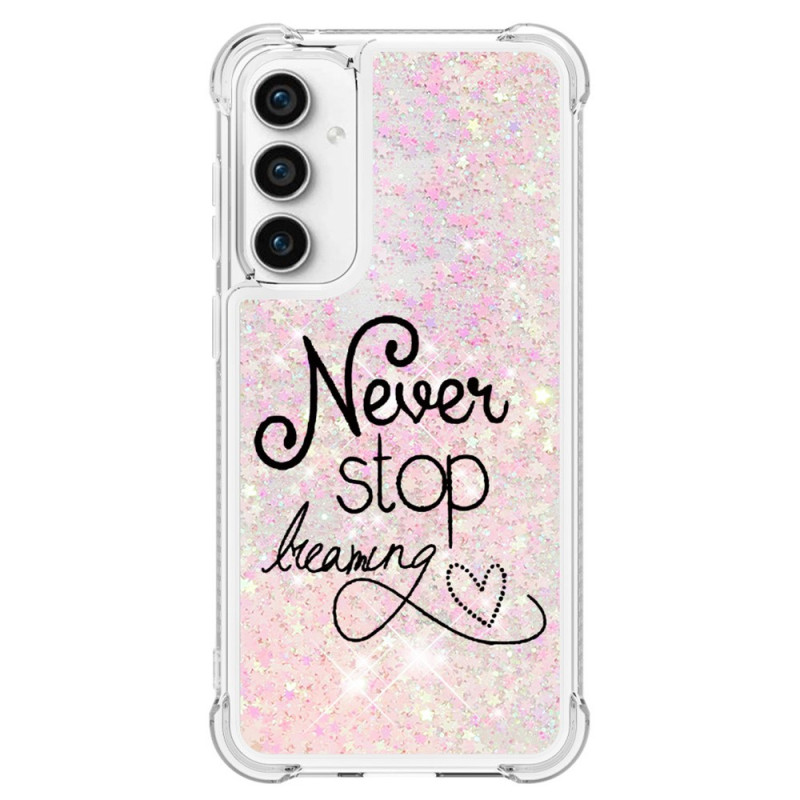 Capa Samsung Galaxy S23 FE Glitter Never Stop Dreaming