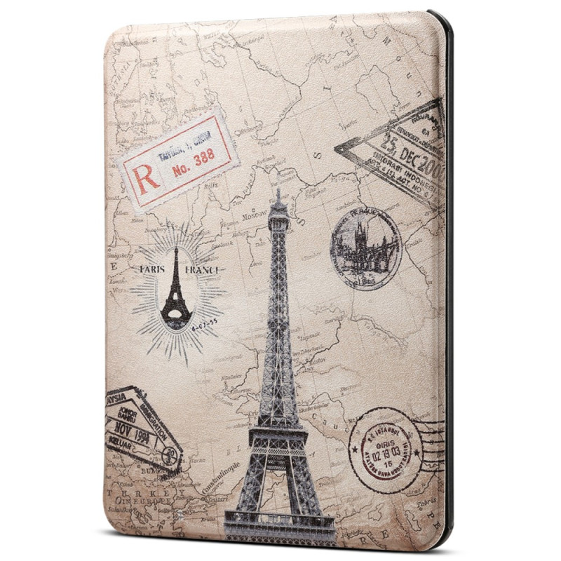 Capa para Kindle Paperwhite 5 (2021) Vintage Torre Eiffel