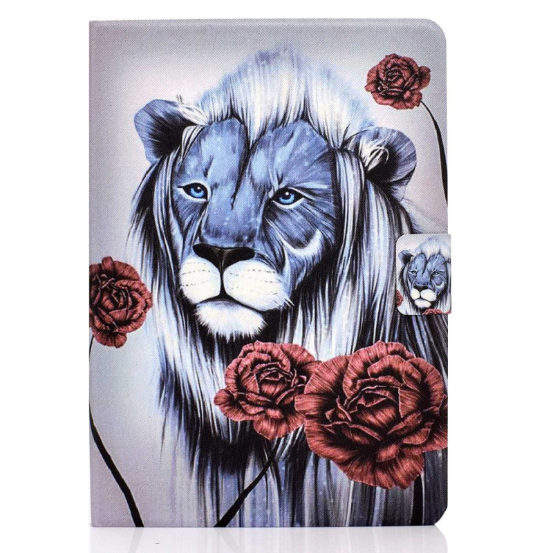 Capa para Kindle Paperwhite 5 (2021) Leão e Rosas