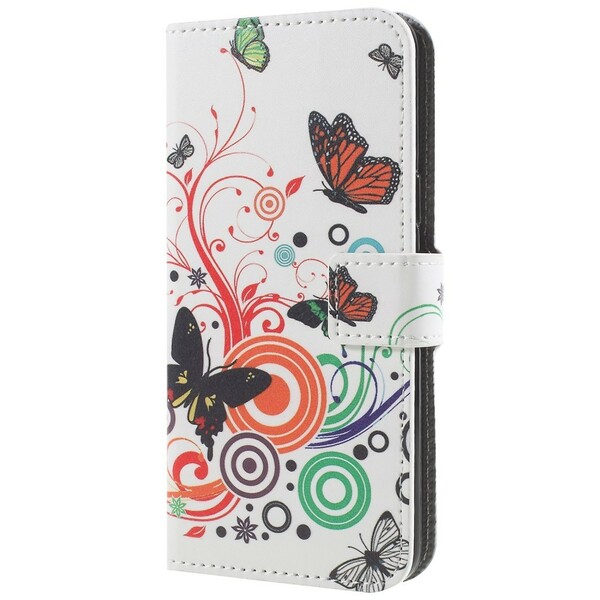 Samsung Galaxy S9 Case Butterflies e Flores