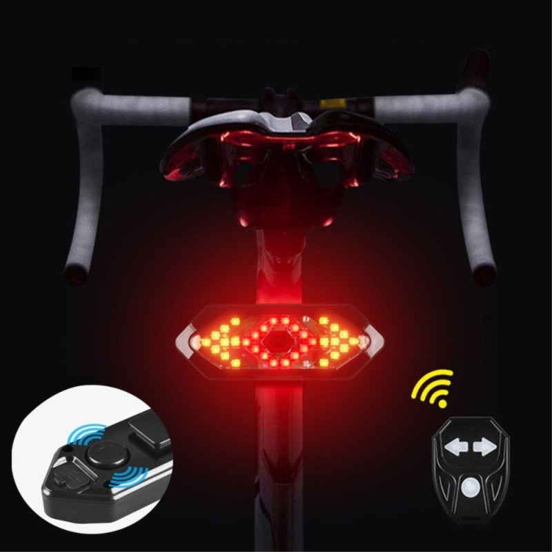 Luz de sinalização para bicicletas com controlo remoto e altifalante