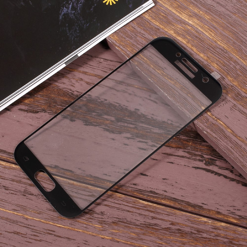 Protetor de ecrã de vidro temperado com contorno preto Samsung Galaxy A5