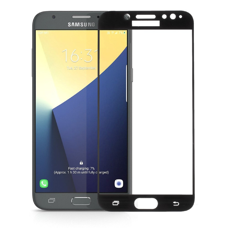 Protetor de vidro temperado de contorno preto Samsung Galaxy J7 (2017)