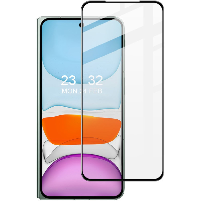 Protetor de ecrã de vidro temperado de contorno preto OnePlus Open/ Oppo Find N3