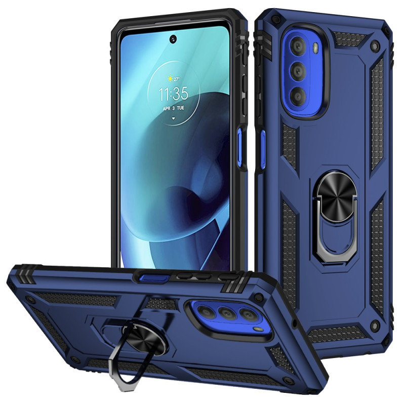 Capa magnética com anel para Moto G51 5G