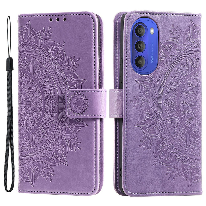 Capa para Moto G51 5G Sun Mandala Strap