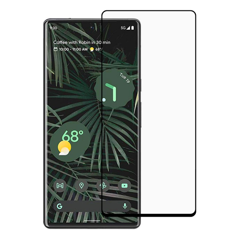 Google Pixel 6 Pro Protetor de ecrã com moldura preta