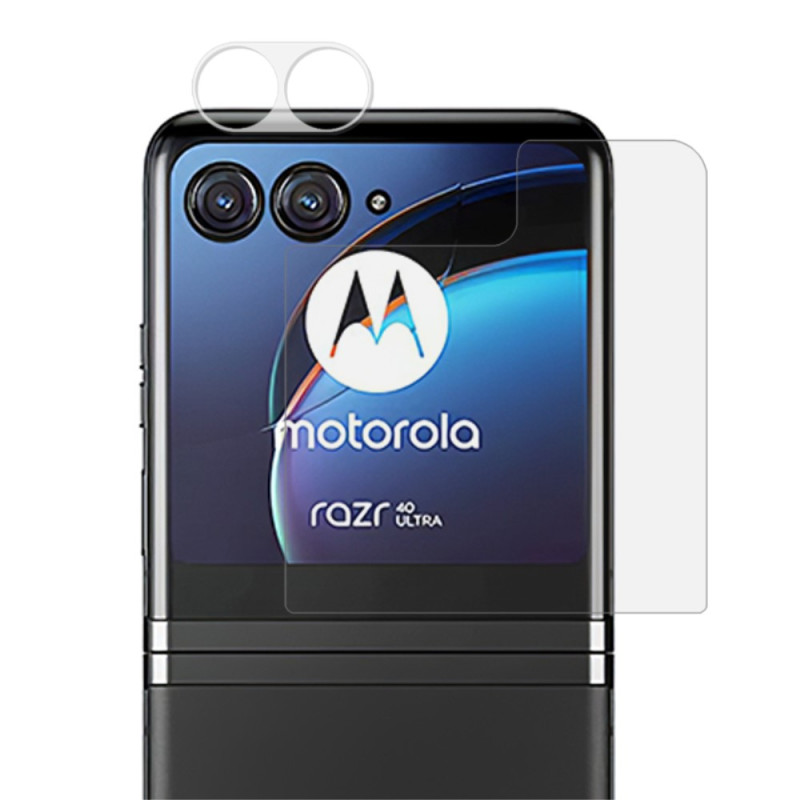 Vidro temperado para proteção do ecrã e da protecção para lente
 do Motorola Razr 40 Ultra