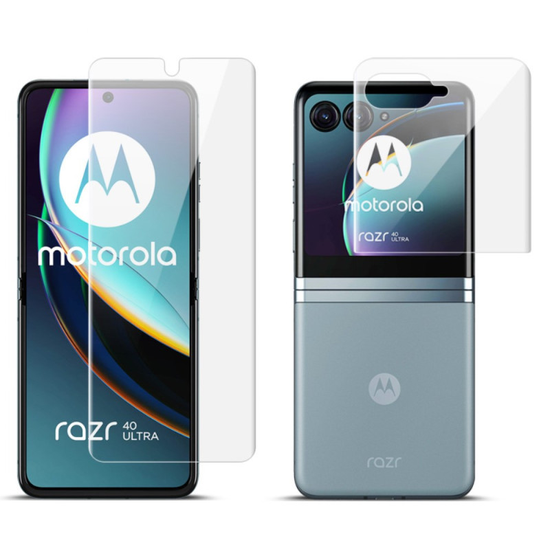 Protetor de ecrã e de costas para Motorola Razr 40 Ultra