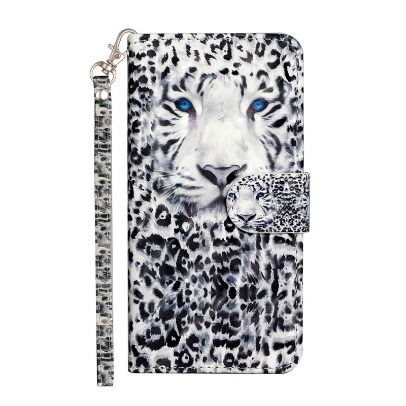 Capa para Moto G14 Leopard Strap