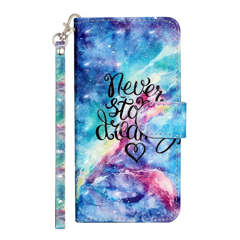 Capa com fita adesiva para Moto G14 Sky Never Stop Dreaming